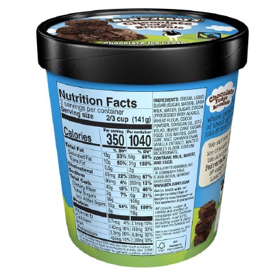 Ben & Jerry's Chocolate Fudge Brownie 8 x 16 oz - 